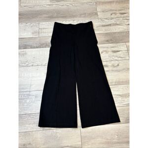 Loft black wide leg, dress pants, slacks size M